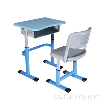 Nuevo diseño de escritorio y silla de una sola escuela